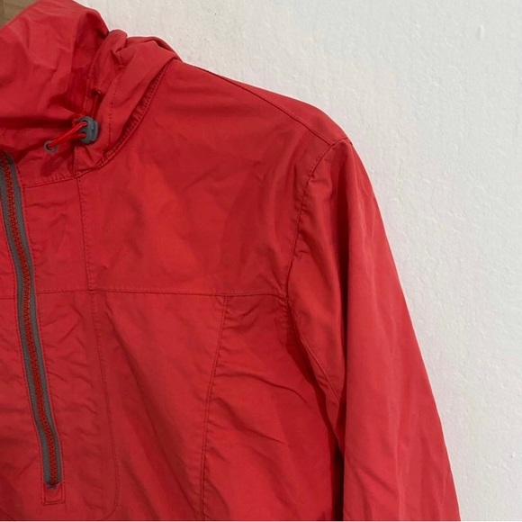 Sims Snowboarding Women’s L Red Hooded Half Zip Windbreaker Jacket - Picture 6 of 9